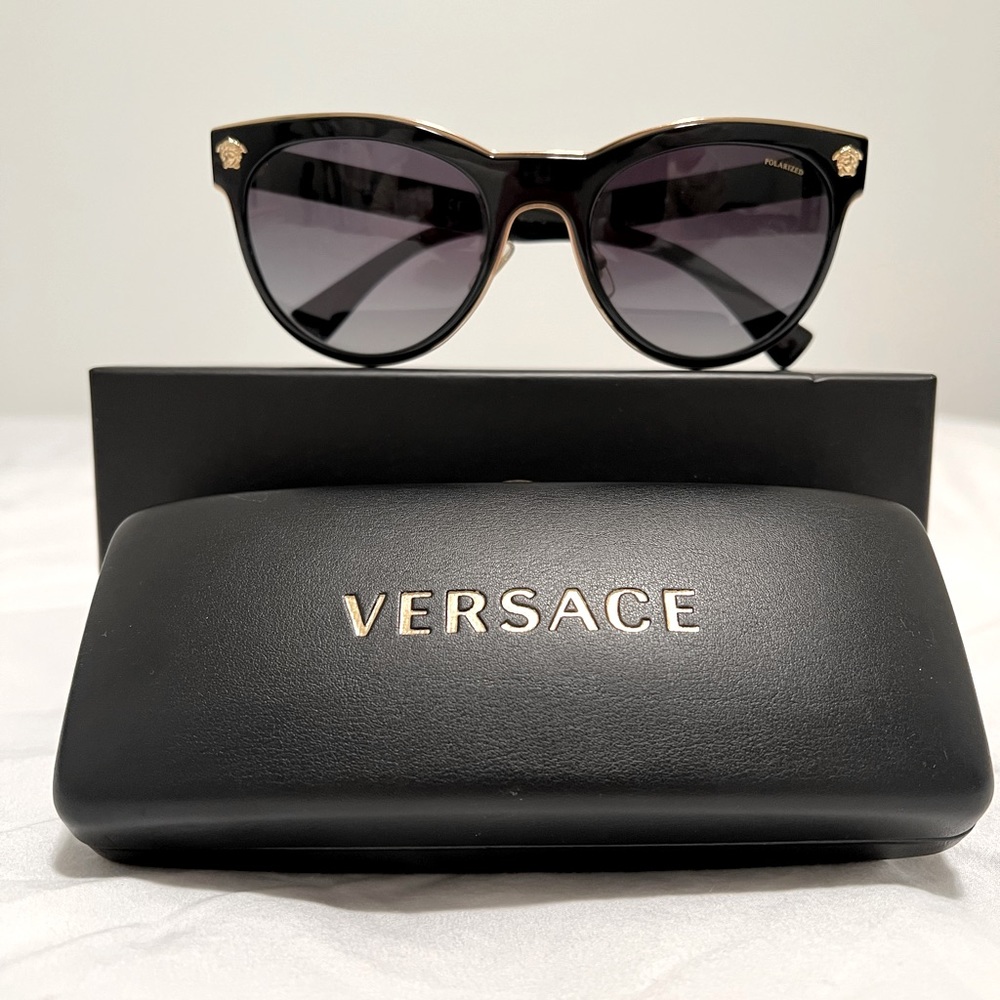VERSACE Women Luxury Polarized Sunglasses VE2198